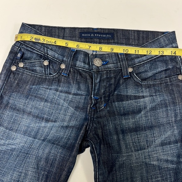 Rock & Republic Kasandra Flare Leg Jeans with Sequin Embellished Back Pockets - Picture 8 of 10